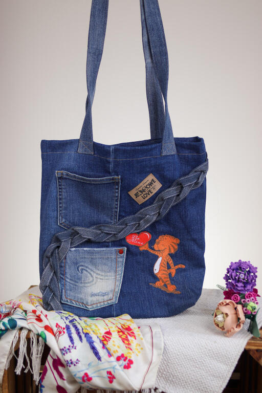 Torba Jeansowa z Haftem (5)
