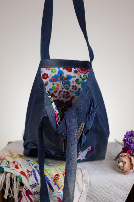 Torba Jeansowa z Haftem (7)