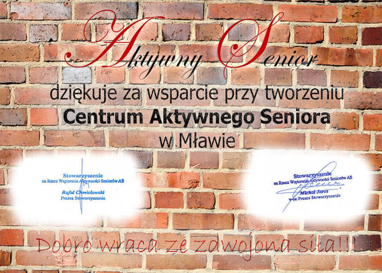 Cegiełka Centrum Aktywnego Seniora (1)